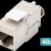 DN-93615-48 Cat.6a Keystone module, shielded, 48 pieces
