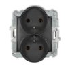 Icon Mechanizm Gniazda Podwójnego Do Ramki Z Uziemieniem 2X(2P+Z) (Bez...