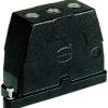 Grommet housing, size 24B, die-cast aluminum, 3 x M25, straight, screw locking, IP69/IPX9K/IP68/IP65, 19400240461