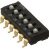 Przełącznik DIP-SWITCH Ilość sekcji 6 ON-OFF 0,025A/24VDC A6S-6104-H