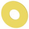 Backing plate for EMERGENCY STOP, yellow