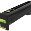 Lexmark Toner CS820 CX820 CX825 tusz oryginalny Żółty 22000 strony 72K0X40
