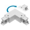 Łącznik kątowy regulowany typu L do szynoprzewodu 3-fazowego Z/W biały XAE-LKLRZWB-00