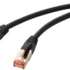 kabel LAN, RJ45 Renkforce RF-5771528, 1 szt., RJ45, CAT 6, S/FTP, 2.00 m, czarny