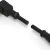 Sensor actuator cable, M12-cable plug, angled to M12-cable socket, straight, 4 pole, 1.5 m, PVC, black, 4 A, 1-2273121-4