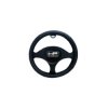 HP Autozubehör 19778 Steering wheel cover Leather Black 40.5 cm x 3.5 cm