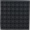 R-TECH 310037 Recessed Round Rubber Feet 22.1 - Black - Sheet Of 49