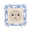 Simon 10 Gniazdo Pojedyncze Z Uziemieniem Kremowy 16A, Szybkozłącza, Cgz1c.01/41