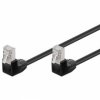 Kabel Patchcord Cat 5e F/UTP (2x90°) RJ45/RJ45 2m czarny