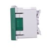 Simon Connect Gniazdo K45 Pojedyncze Z/U 16A Ip20, Szybkozłącza, Zielone K22/27