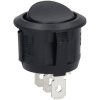 Bulgin R13112CAAA SPDT Non Illuminated On-On Black Round Rocker Switch
