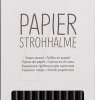 12590 Paper straws, 25 pieces, 20 cm, black