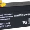 Akumulator ołowiowy multipower PB-12-1,2-4,8 MP1,2-12, AGM, 12 V, 1.2 Ah