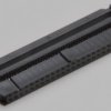 Socket header, 50 pole, pitch 2.54 mm, straight, black, 10120118