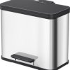 Hailo öko duo plus L 6302000 Kosz na śmieci 26 l stal nierdzewna (S x W x G) 470 x 430 x 340 mm stali szlachetnej Mechan