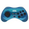 Retro-Bit Official SEGA Saturn 8-Button 2.4Ghz Wireless Arcade Pad - Blue [Discontinued]