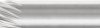 Frez PFERD TOOLS HSS G 0618/6 Z3 22422736, 6 mm x 60 mm , 1 szt.