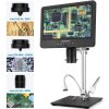 Mikroskop laboratoryjny do obserwacji próbek, elektroniki i biologii, 3 obiektywy, ekran 7″ – Andonstar AD246S-M
