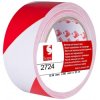 Taśma oznaczeniowa ostrzegawcza PVC 50mm x 33m SCAPA 2724 biało-czerwona