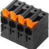 Weidmüller 2472100000 Zacisk sprężynowy 6 mm² Ilość styków 4 czarny 80 szt.