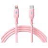 Akyga AK-USB-71 USB cable USB-C® plug, Apple Lightning plug 1 m Rose