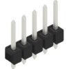 Pin header, 5 pole, pitch 2.54 mm, straight, black, 10053892