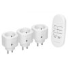 Zestaw bezprzewodowych mini gniazd sterowanych pilotem 3+1,OR-GB-463