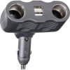 Conrad A13-123 In-car 12V splitter 2 USB connectors Max load 10A