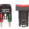 Przycisk sterowniczy 16mm 1Z 1R z samopowrotem czerwony XB6DA45B