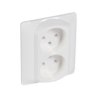 SISTENA LIFE Plakietka Arctic do gniazda podwójne 2x2p+z 771035 LEGRAND