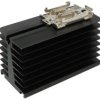 Radiator; SSRTH-140U; do SSR 1-fazowych; z uchwytem TS35 na szynę DIN; z otworami; czerniony; 0,8K/W; 140mm; 70mm; 80mm