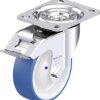 Blickle 948045 L-POTHS 100XKA-FI Rolka obrotowa z blachy stalowej Średnica koła: 100 mm Maksymalne obciążenie: 200 kg 1