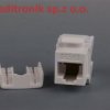 Moduł keystone gniazdo RJ45 UTP kat.6 białe
