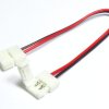 Złącze taśmy LED 8mm łącznik dwustronny z kablem 15cm
