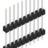 Pin header, 10 pole, pitch 2.54 mm, straight, black, 10051152