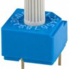 Encoding rotary switch, 16 pole, Hexadecimal-Real, straight, 100 mA/5 VDC, S-1110A (P)