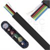 Kabel telefoniczny płaski YTLYp 6x0,12mm2 Cu czarny 150V linka Atel