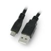 Przewód microUSB B - A 2.0 Lanberg czarny - 1m