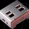 UL03P1BN Port Schloss, USB Typ A, 10 Stück, braun