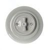 CERAMICZNY PRZYCISK DZWONKOWY PODTYNKOW Z POKRĘTŁEM SZARY Z RAMKĄ 2PDPOKRG
