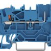 1-wire/1-pin basic terminal, push-in connection, 0.25-4.0 mm², 1 pole, 24 A, 6 kV, blue, 2222-1204