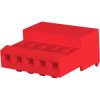 Socket housing, 5 pole, pitch 2.54 mm, straight, white, 3-641237-5