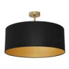 Lampa Sufitowa Ben Black/Gold 3Xe27 Mlp7021 Milagro