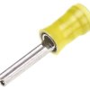 Końcówka pinowa, PIDG, Cyna, 2.8mm średnica, Żółty, 10AWG - 12AWG Bez osłony