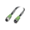 Phoenix Contact 1509539 Sensor/Actuator Cable 4P A-Coded 0.5m Black-Gray