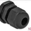 60194 Cable Gland, PG9, 10 pieces, black
