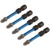 Draper Expert 05647 PZ-Type Impact S/Driver Bits No2x50mm 1/4" Hex 5Pc
