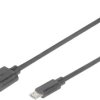 Digitus Kabel USB USB 2.0 Złącze męskie USB-A, Złącze męskie USB Micro-B 1.80 m czarny AK-300127-018-S