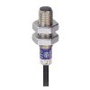 Czujnik zbliżeniowy M8 Indukcyjny 2,5 mm Telemecanique Sensors Wpuszczany 12 → 48 V DC długość 50mm Gwintowany