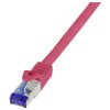 LogiLink C6A084S Network Cable RJ45 CAT 6A S/FTP 7.50 m Red Single Pack